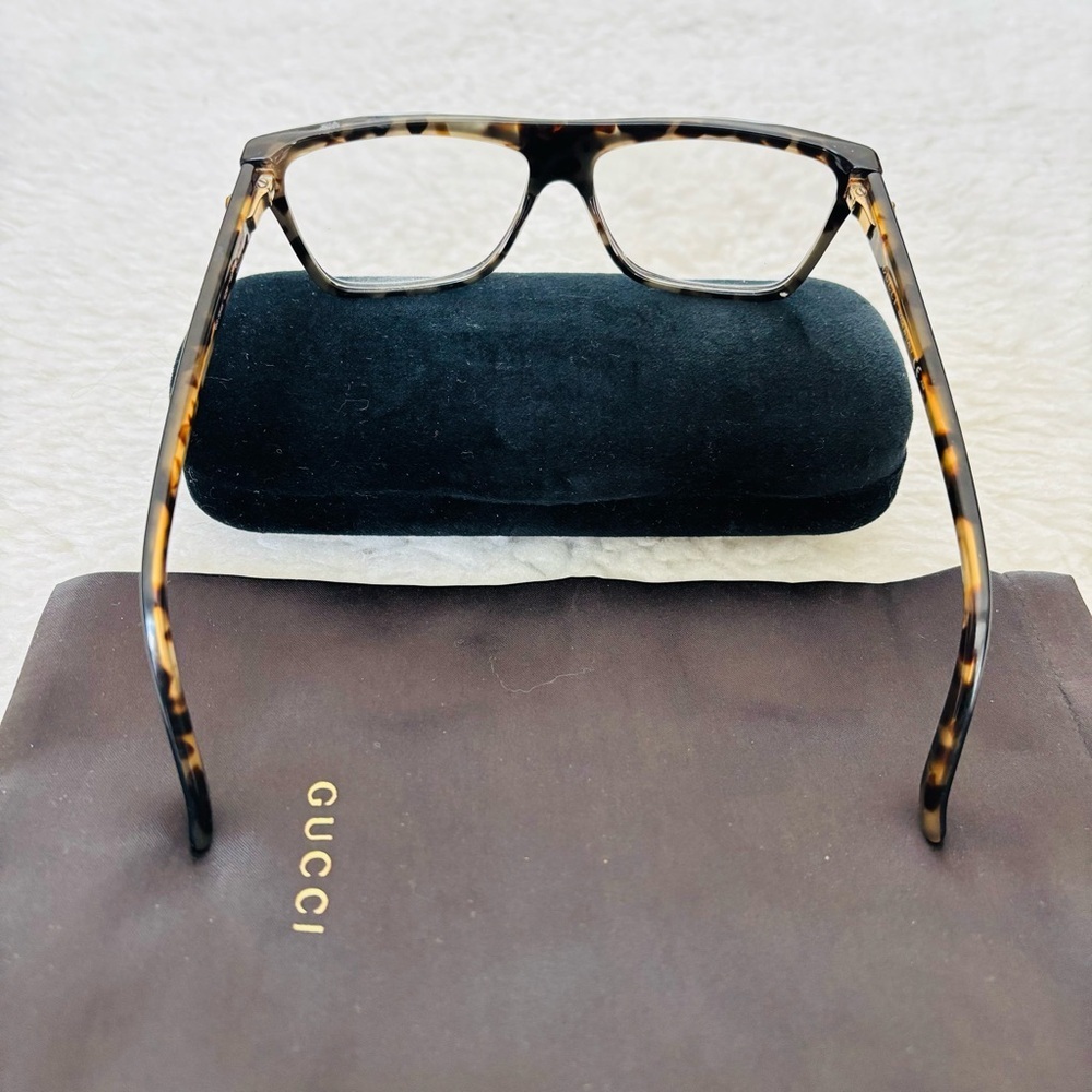 Gucci GG3545 Black/Tortoise Unisex Eyeglasses Frame Only w/ Case/Dustbag - Picture 7 of 16